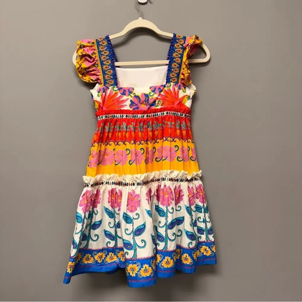 Farm Rio Vivid Garden Mini Dress